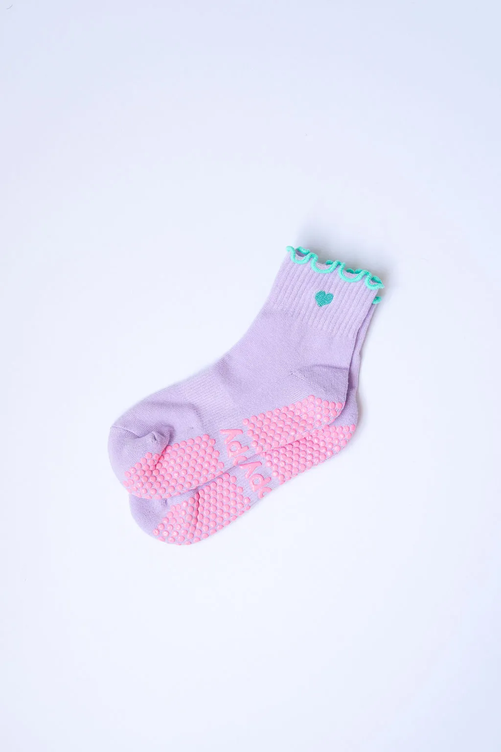 Pastel Ankle Frill Grippy Socks