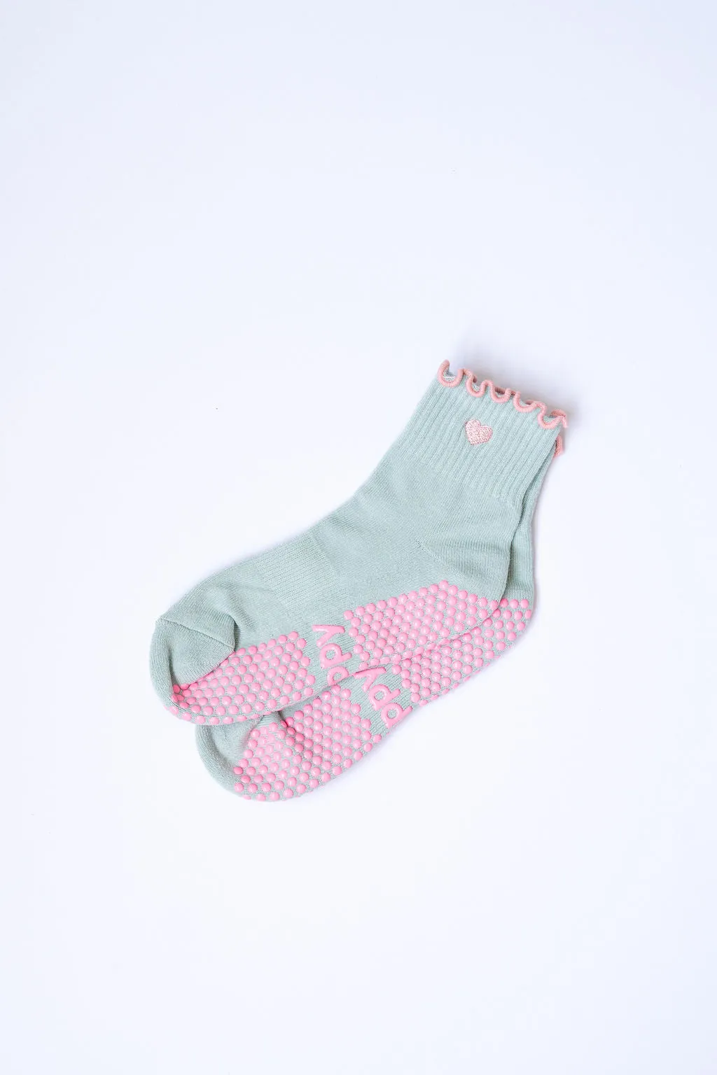 Pastel Ankle Frill Grippy Socks