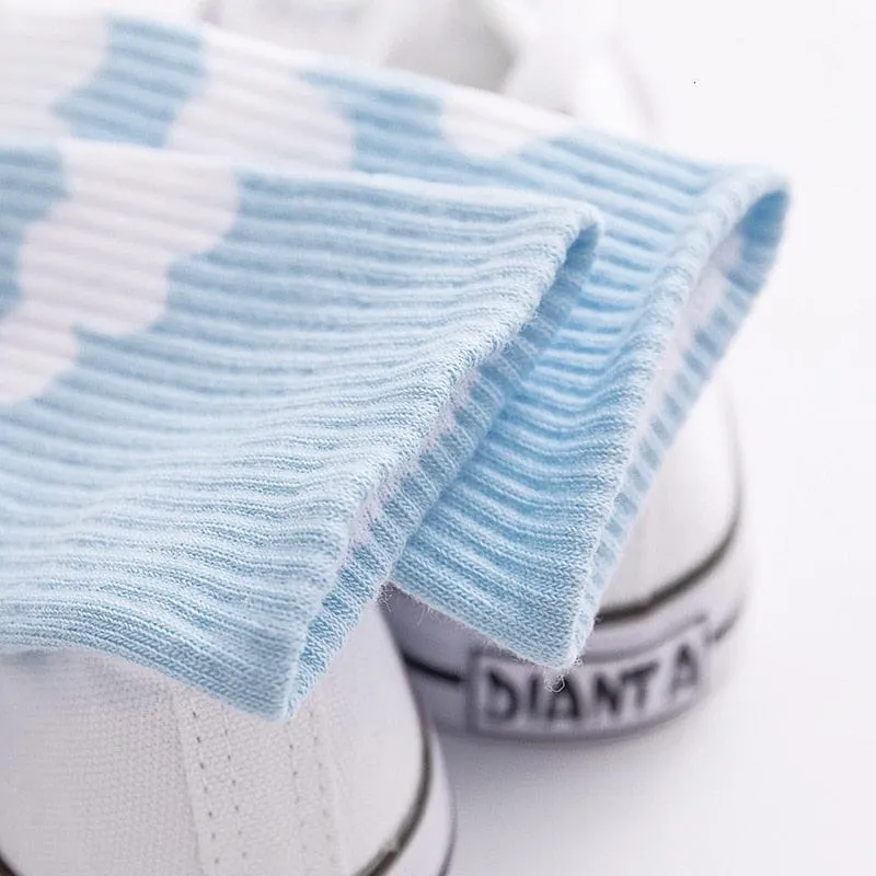 Pastel Blue Cloud Socks