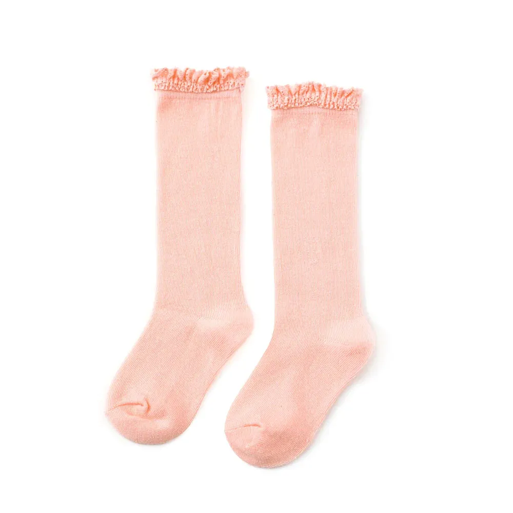 Pastel Lace Knee High Socks
