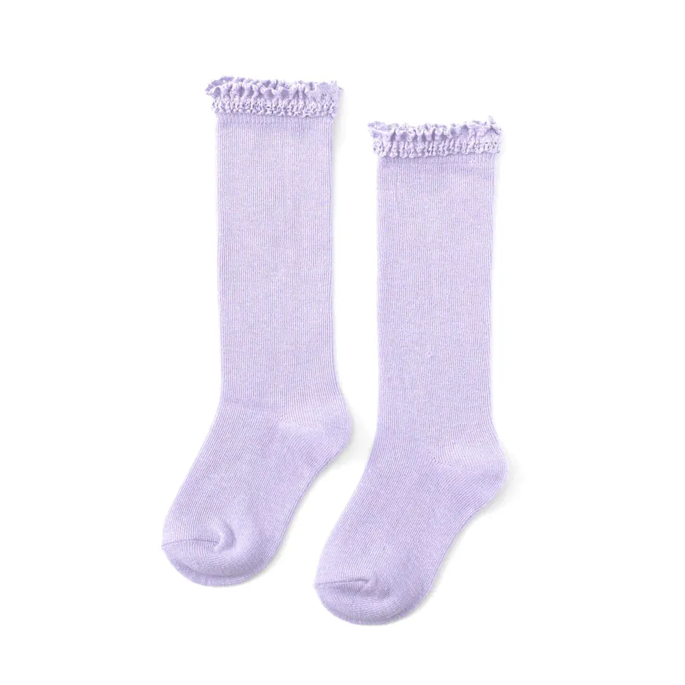Pastel Lace Knee High Socks