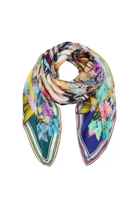 PRINTED SILK SCARF LIFE OF WILD