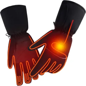 Rechargeable Electric Heated Gloves, Touchscreen Waterproof Thermal Heated Gloves for Hunting, Fishing, Skiing, Camping, Cycling