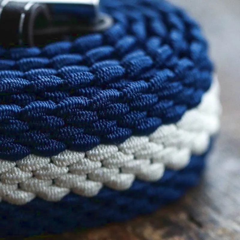 Repreve Woven Belt Blue & White Stripe