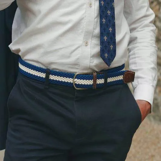 Repreve Woven Belt Blue & White Stripe
