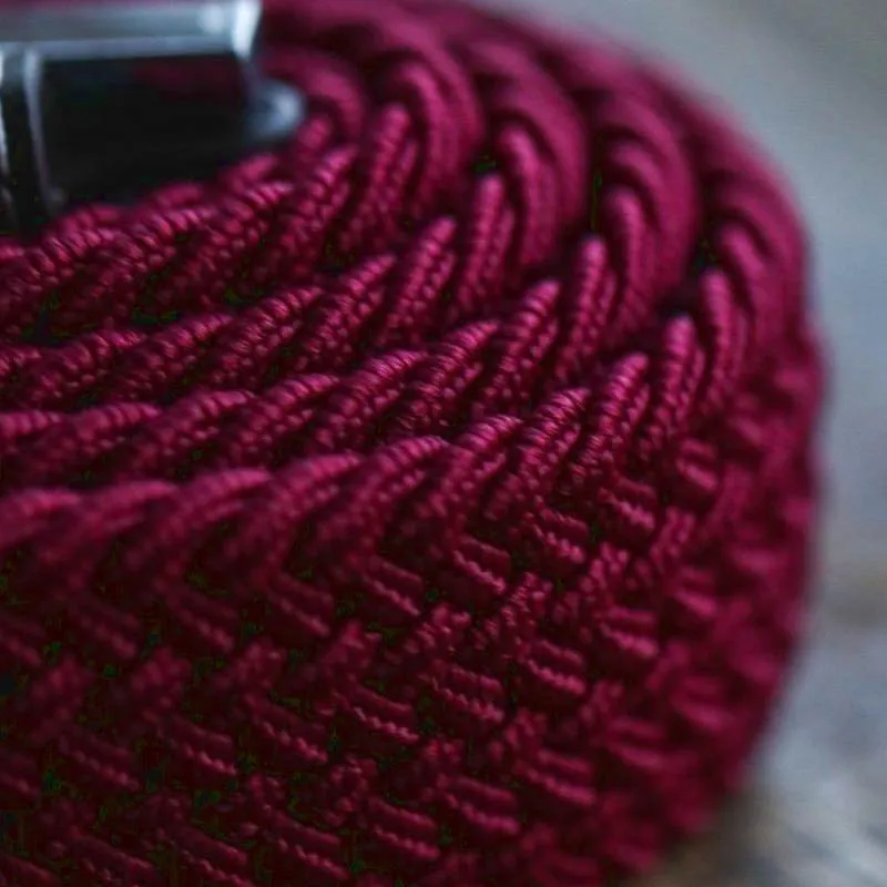 Repreve Woven Belt Burgundy