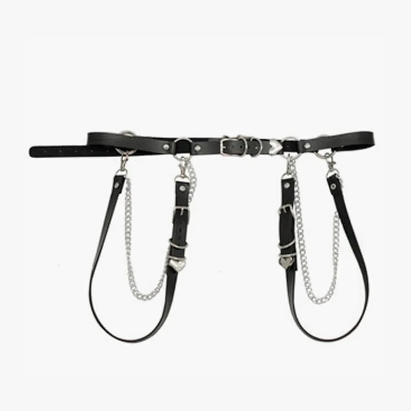 Shoulder Straps Chain Belt Harness Set