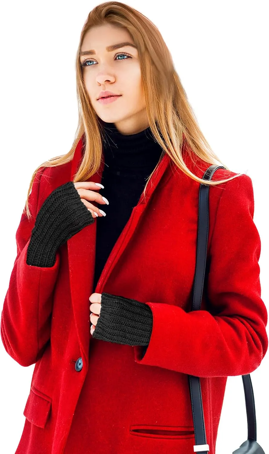 TINKUY PERU Alpaca Wool Fingerless Gloves  Unisex, Hand-Knitted, Warm, Soft, Hypoallergenic  One Size for Winter & Work