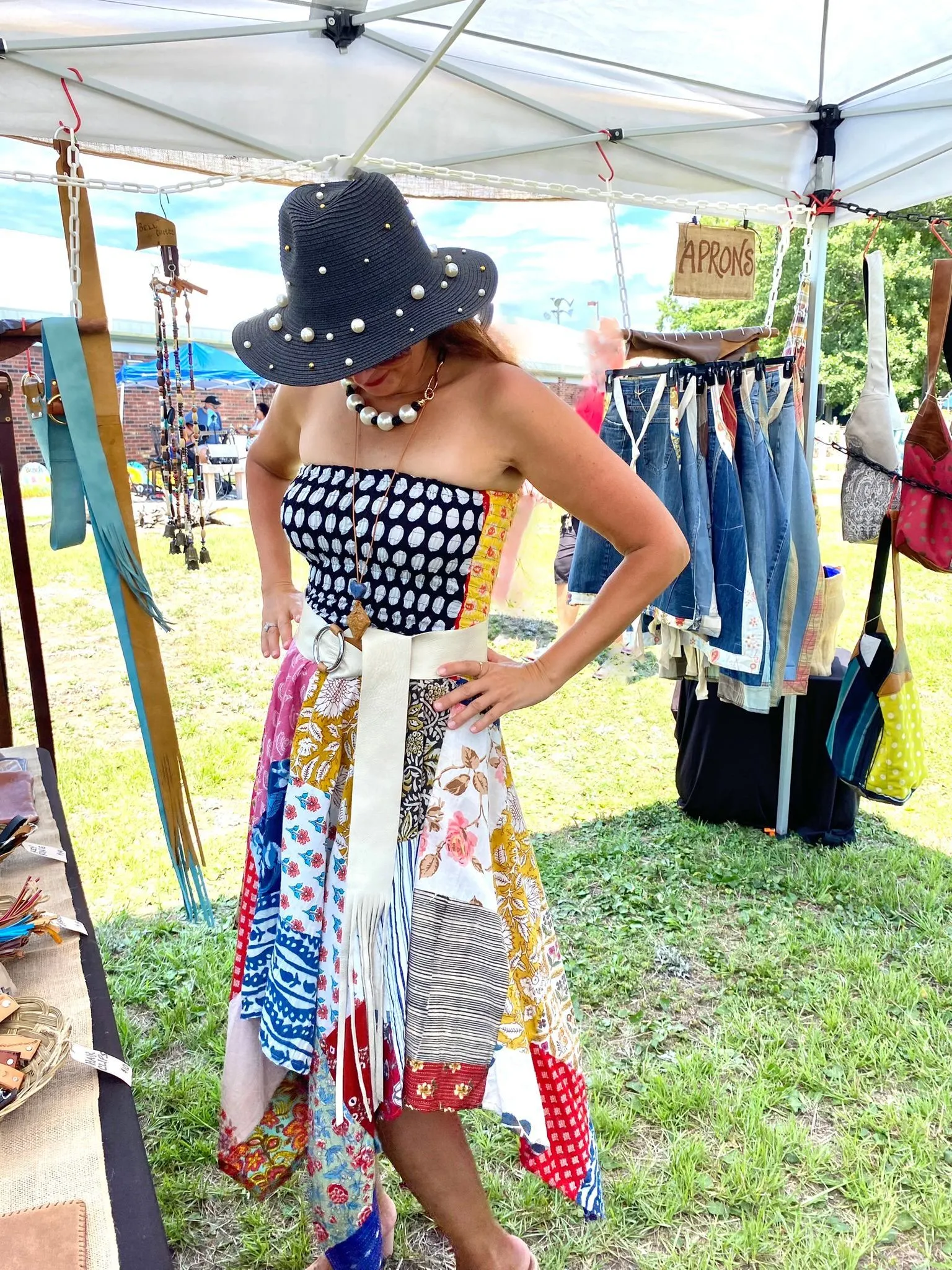 Wide Tassel Belt