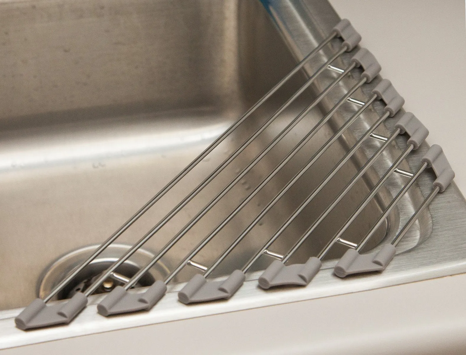 Wire Corner Foldable Dish Rack