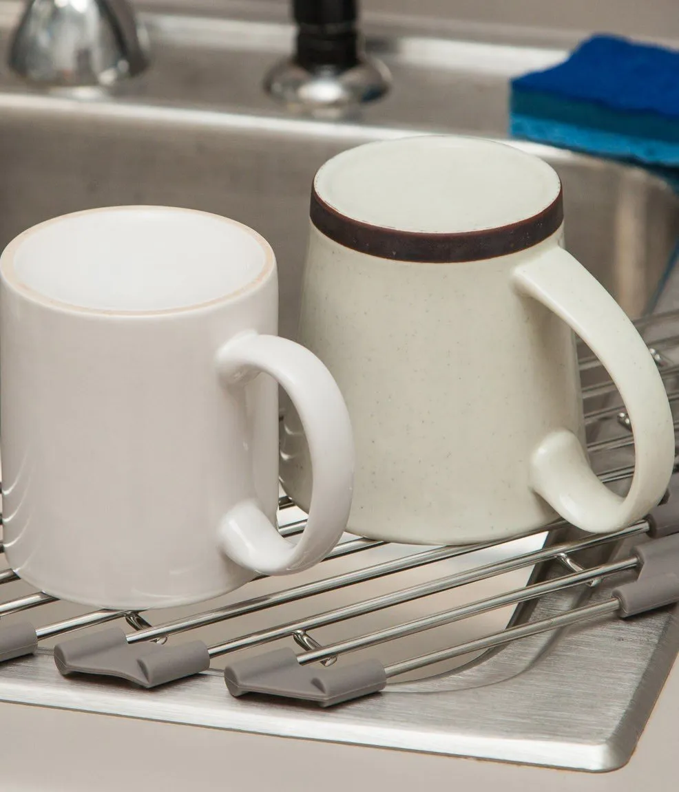 Wire Corner Foldable Dish Rack