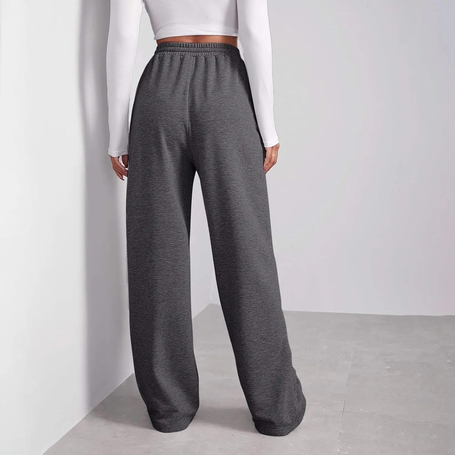 Womens Cargo Sweatpants Wide Leg Y2k Pants for Women High Waisted Casual Loose Trousers Loose Fit for Yoga Trousers