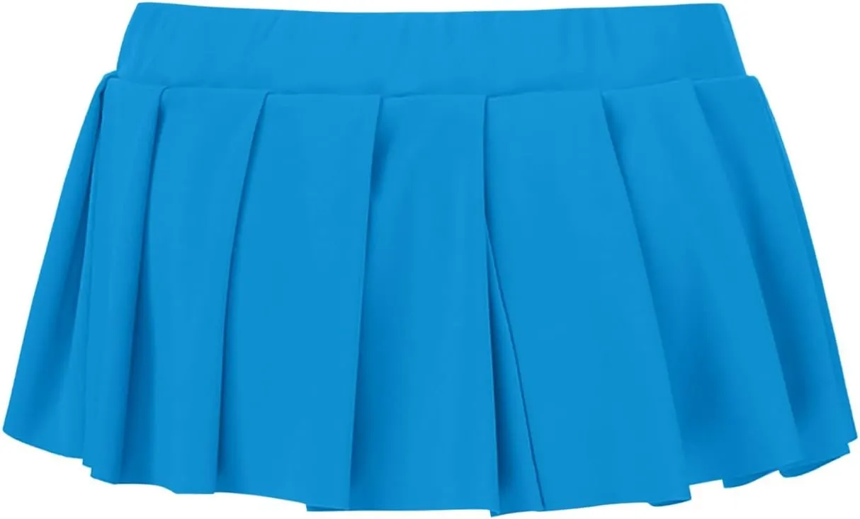 Womens Pleated Skirts Y2k Mini Skirt Casual Short Skirts Micro Ruffle Lingerie Skirt for Schoolgirl Outfits