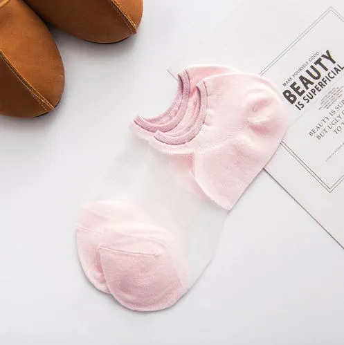 Women's Stretch Transparent  Thin Socks