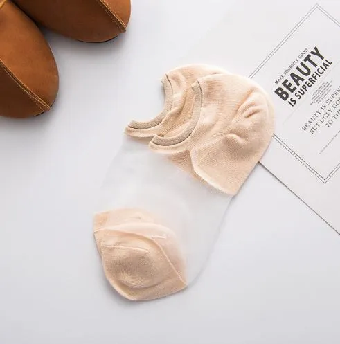 Women's Stretch Transparent  Thin Socks