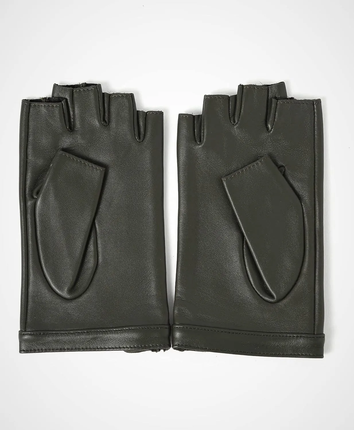 YISEVEN Women's Classic Sheepskin Leather Fingerless Gloves