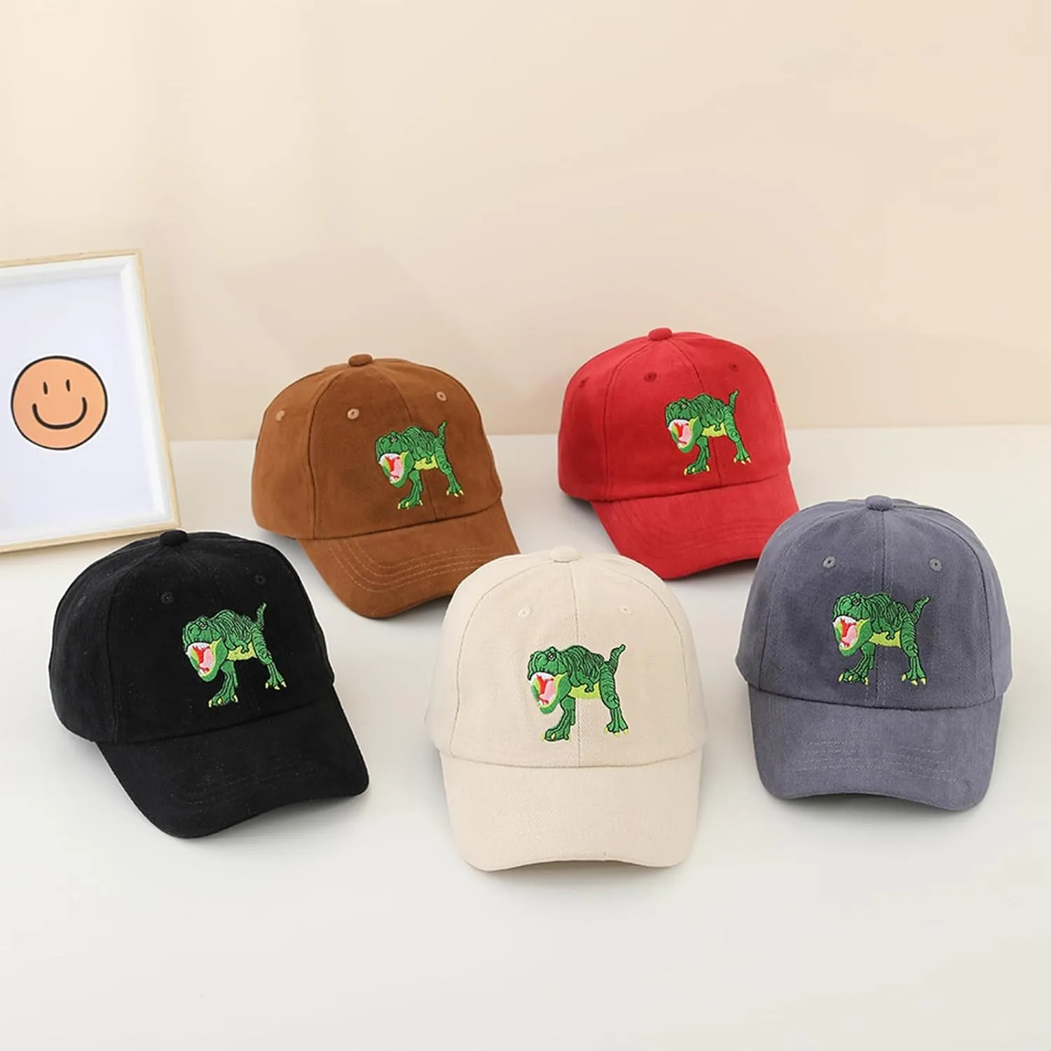 ZGDG Kids Boys Girls Baseball Cap Toddler Embroidery Car Trucker Hat Adjustable Washed Vintage Sun Fishing Hat for 3-8 Years