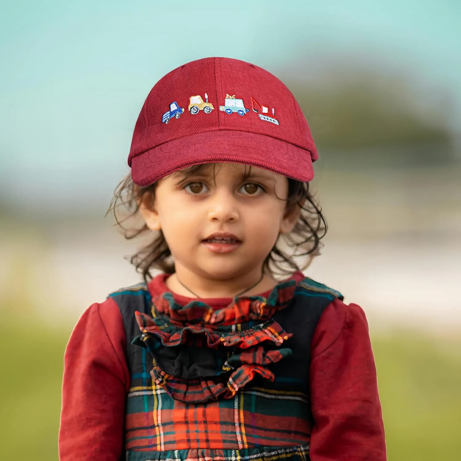 ZGDG Kids Boys Girls Baseball Cap Toddler Embroidery Car Trucker Hat Adjustable Washed Vintage Sun Fishing Hat for 3-8 Years