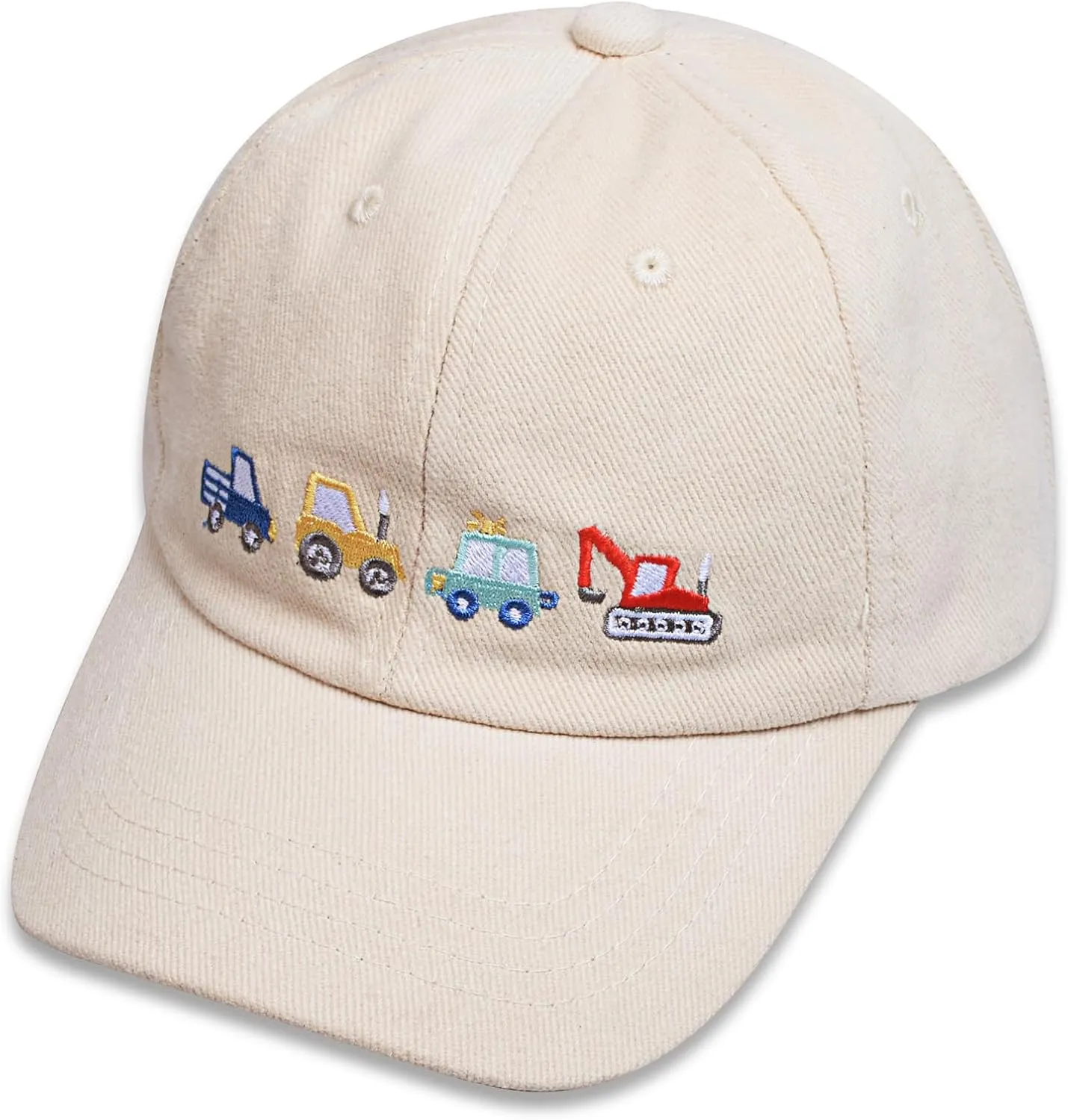 ZGDG Kids Boys Girls Baseball Cap Toddler Embroidery Car Trucker Hat Adjustable Washed Vintage Sun Fishing Hat for 3-8 Years